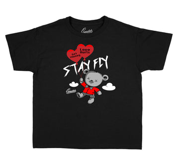 Kids Satin Snake 1 shirt - Money Over Love - Black