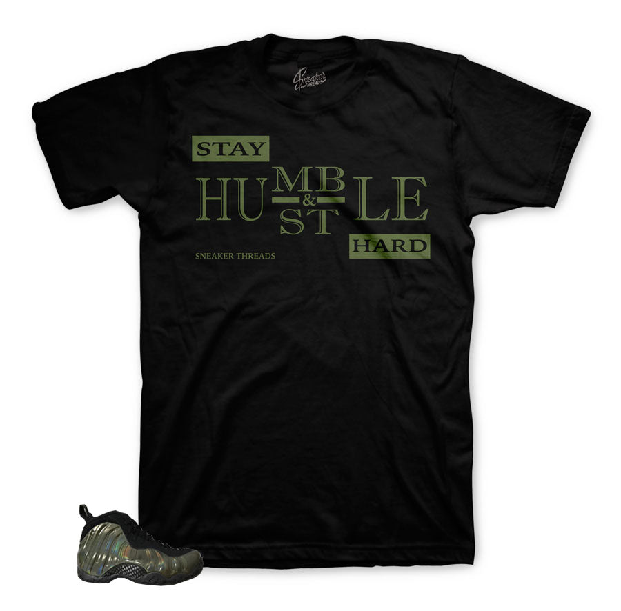 Legion green foamposite shirts | My life sneaker tee.