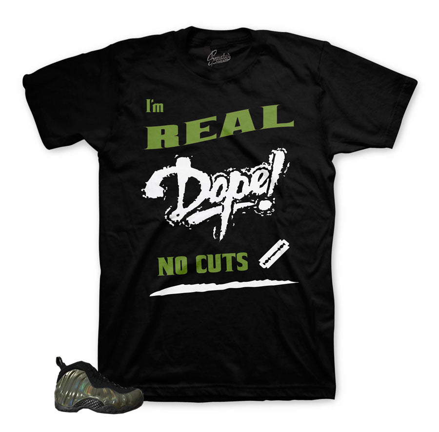 Legion green foamposite shirts | Fresh pair sneaker tee.