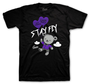 Retro 12 Dark Concord Shirt - Money Over Love - Black