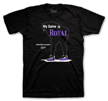 Retro 12 Dark Concord Shirt - No Excuses - Black