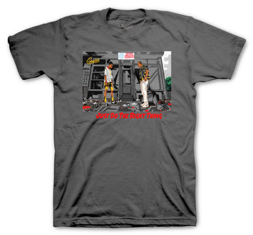 Retro 3 Cool Grey Shirt - Right Thing - Charcoal