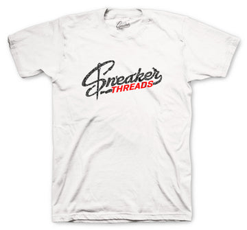 Retro 1 Satin Snake Shirt - ST Logo - White