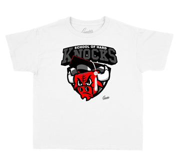 Kids Dark Grey 12 Shirt - Hard Knocks - White