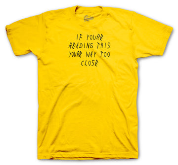 Dunk Hi Varsity Maize Shirt - Too Close - Yellow