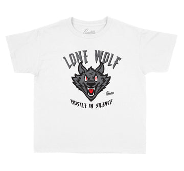 Kids sneaker tees match jordan 12 wolf grey shoes perfectly.