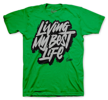 Retro 3 Pine Green Shirt - Living Life - Green