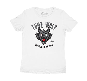 Womens sneaker tees match jordan 12 wolf grey shoes perfectly.
