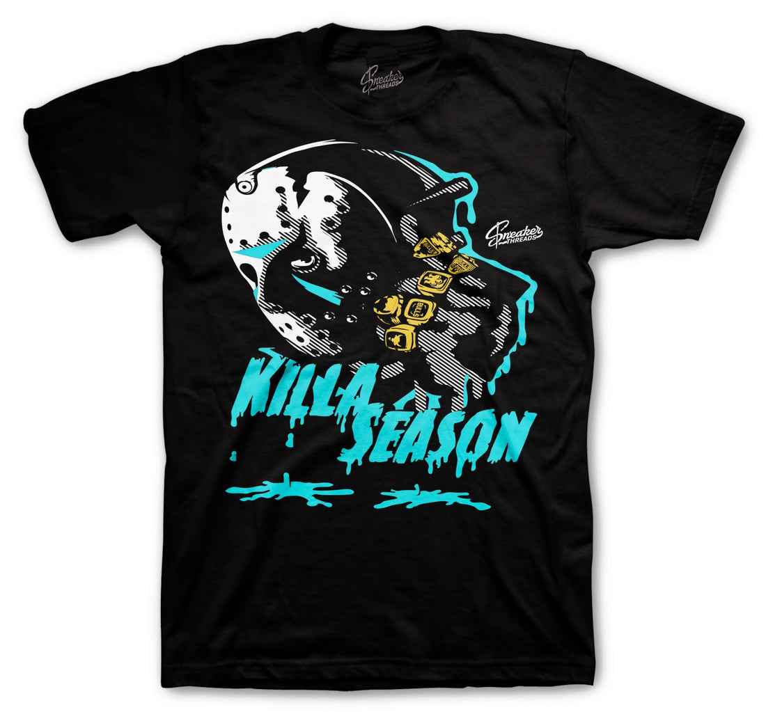 Killer sneaker shirts to wear with Jordan 13 Island green