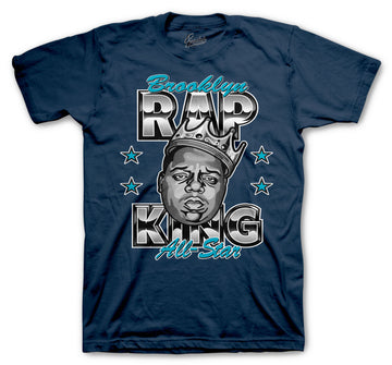 Retro 13 Obsidian Shirt - Rap King - Navy