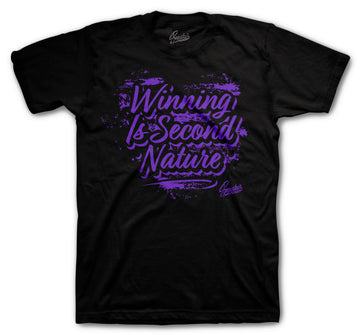 Retro 12 Dark Concord Shirt - Second Nature - Black