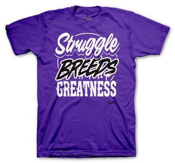 Retro 12 Dark Concord Shirt - Breeds - Purple