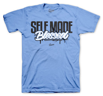 Retro 3 Valor Blue Shirt - Self Made - Light Blue