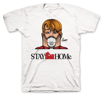 Retro 1 Satin Snake Shirt - Stay Home - White