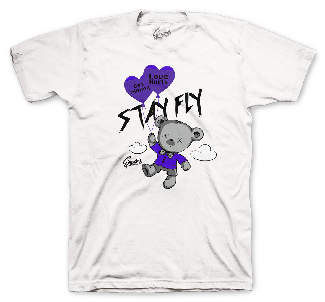 guys shirt collection matches with Jordan 4 metallic purple shoe collection