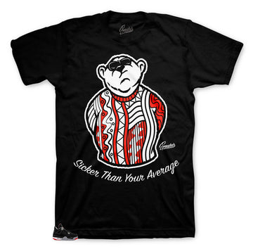 Jordan 4 retro breds matches tees designed to match the Jordan 4 sneakers