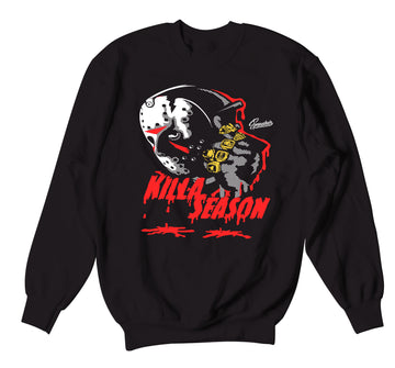 Retro 6 Carmine Sweater - Killa Season - Black