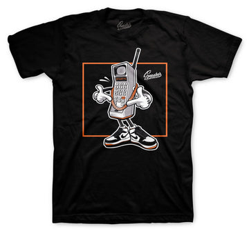 Retro 1 Electro Orange Shirt - Og Hustler - Black