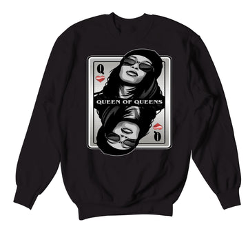 Retro 11 Jubilee Sweater - Queen Of Queens - Black