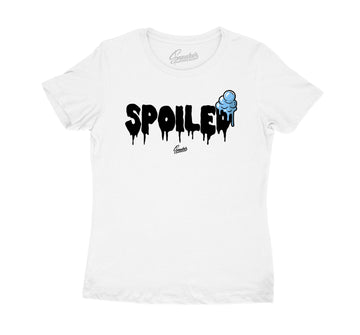 Legend Blue Jordan 11 sneaker collection to go with ladies tees