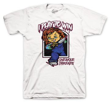 Retro 4 PSG Shirt - Play To Win - White