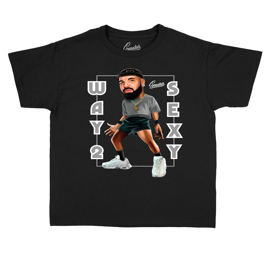 Kids shirts match Jordan 11 cool grey shoes. Boys Retro 11 cool grey