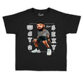 Kids shirts match Jordan 11 cool grey shoes. Boys Retro 11 cool grey