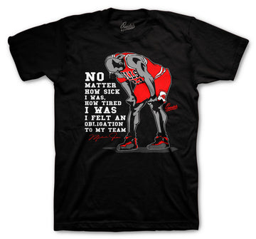 Retro 12 Reverse Flu Shirt - No Matter What - Black