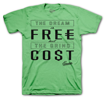 Tees matching Jordan 1 Zen Green sneaker collection