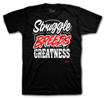 Fire Red Jordan 5 sneaker collection has matching guys tee collection