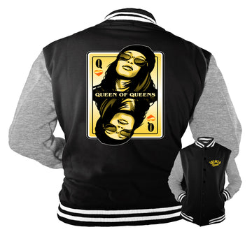 Retro 9 University Gold Jacket - Queen Of Queens - Black