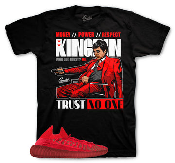 Yeezy 350 slate red sneaker tees