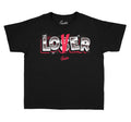 Kids Jordan retro 4 red thunder  shirt to match perfect Thunder 4s
