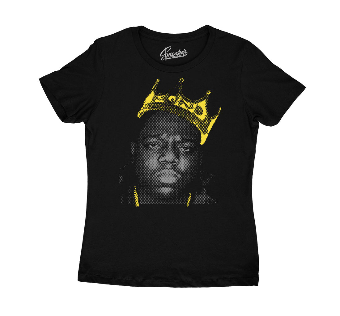 Shirt collection for women made to match the jordan 4 lightning sneakers