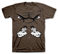 Tee collection matching with mens sneaker Jordan 1 dark mocha collection