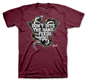 Retro 6 Bordeaux Shirt - Feeds You  - Marroon