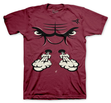 Retro 6 Singles Day Shirt - Bullface - Maroon