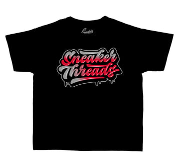 Kids tee collection designed to match the retro Jordan 9 gym red