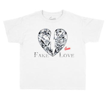 Tech Grey Jordan 4 sneaker collection to go with kids t shirt collection