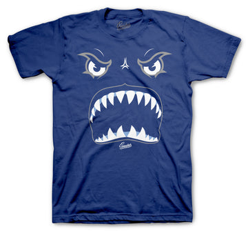 Retro 12 Indigo Shirt - Bite Me - Stone Blue