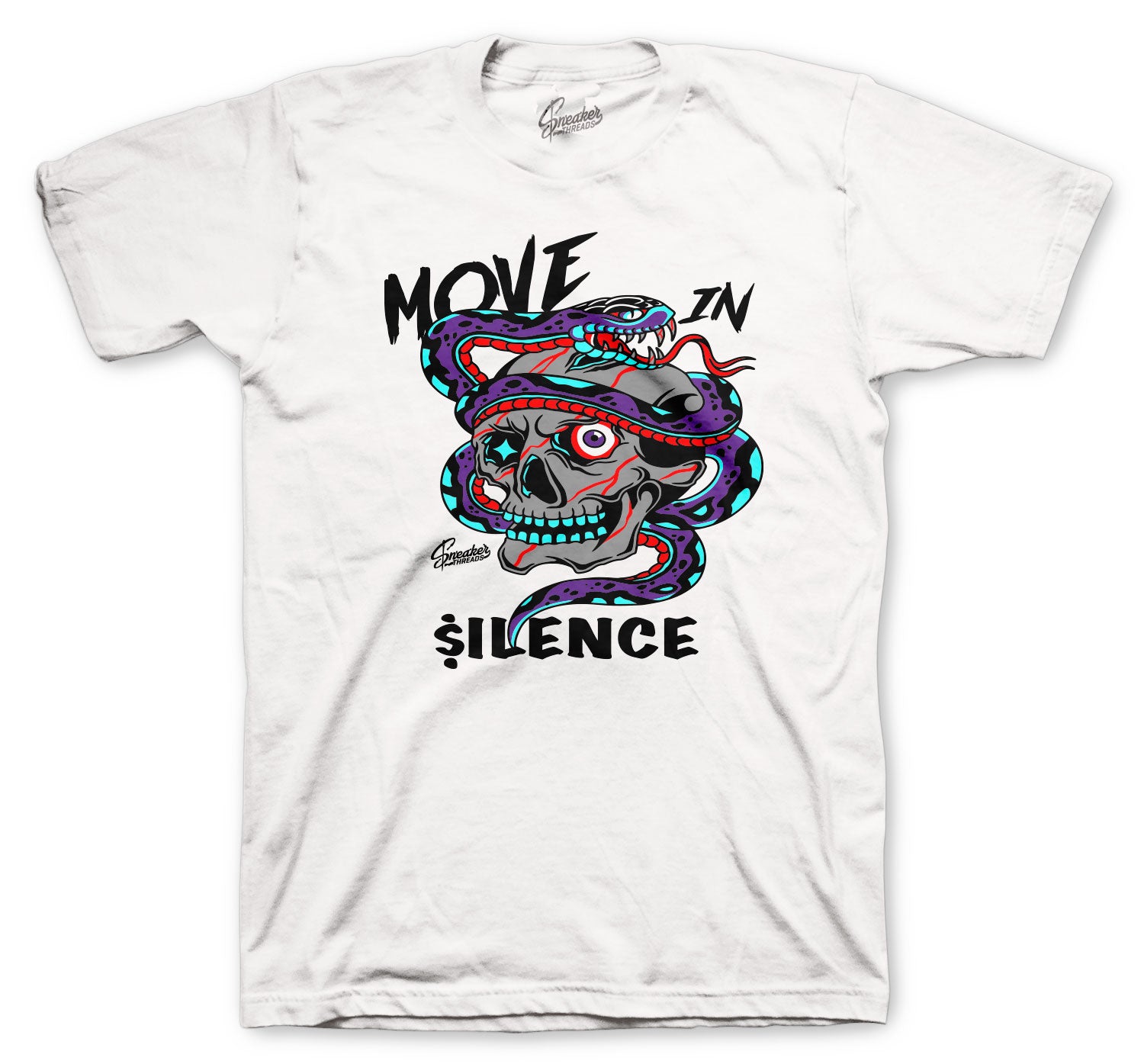 Retro 5 Top 3 Shirt - Move in Silence - White