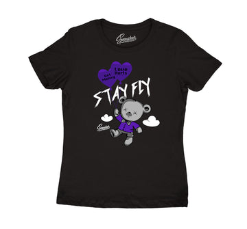 Womens Dark Concord 12 Shirt - Money Over Love - Black