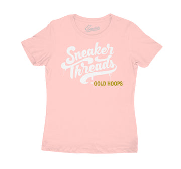 lades shirt collection to match with gold hoop Jordan 6 sneaker collection