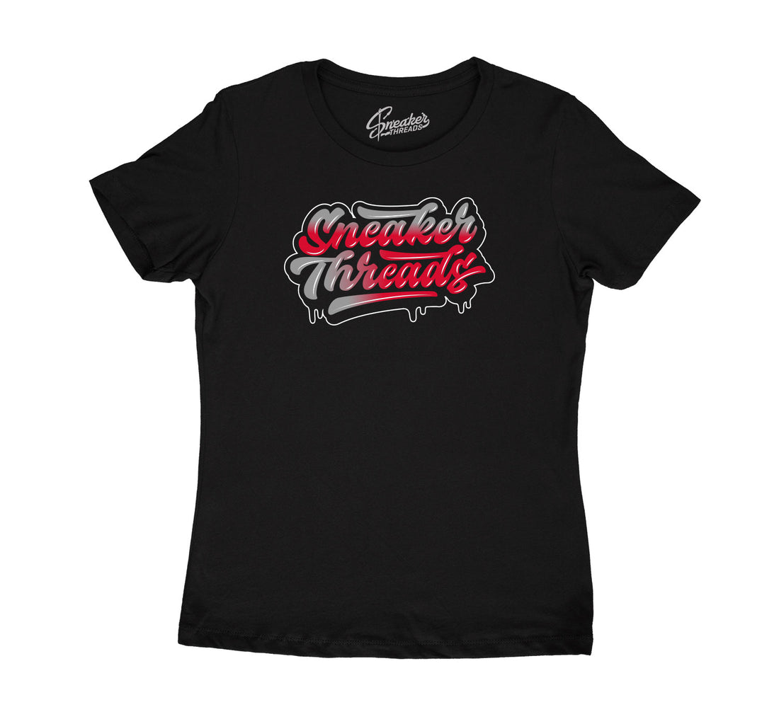 Jordan Retro 9 gym red matching womens tee