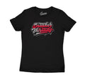 Jordan Retro 9 gym red matching womens tee
