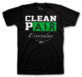 Jordan 1 pine green sneaker tees match sneakers.