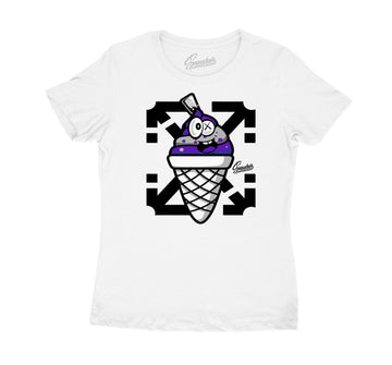 Womens Dark Concord 12 Shirt - Lucky Charm - White