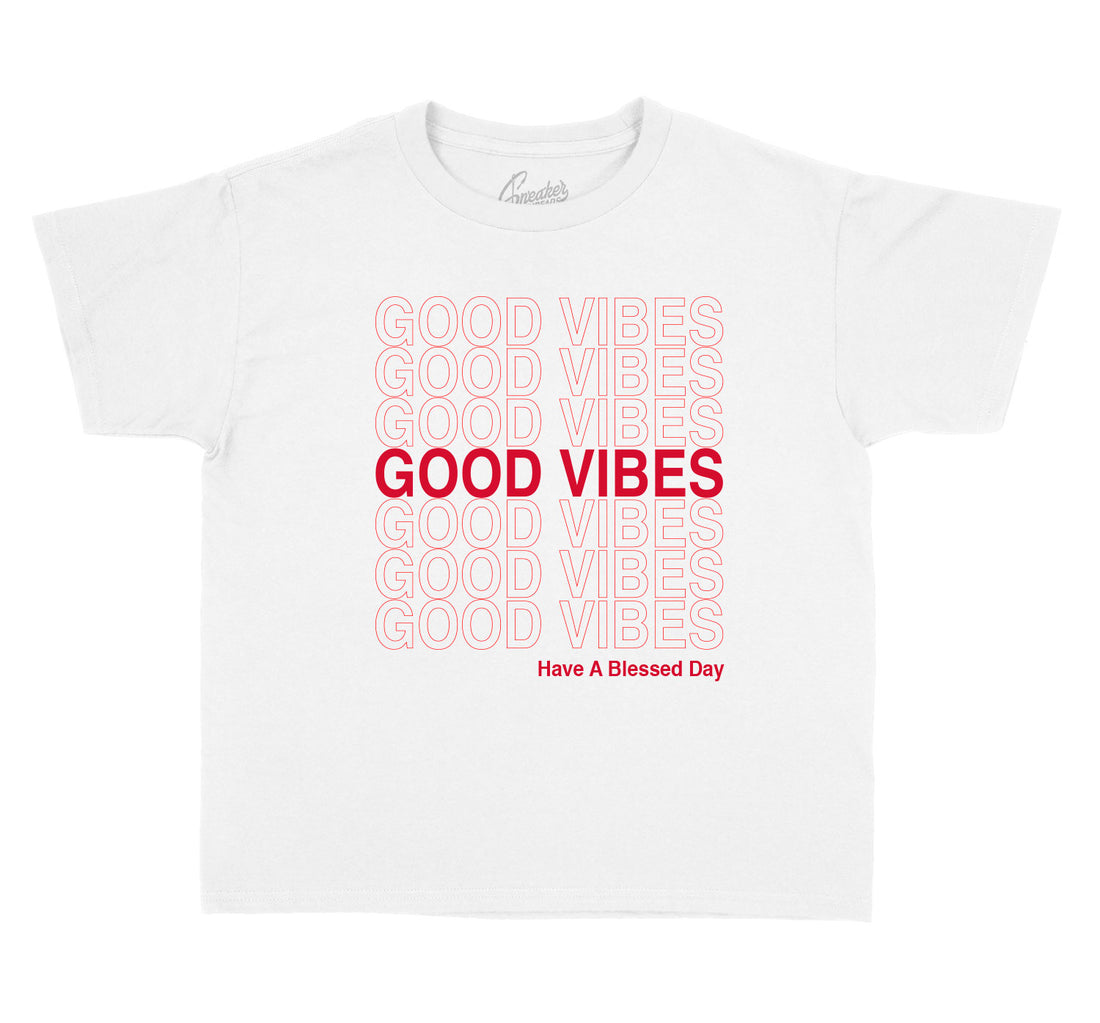 kids tees designed to match the retro Jordan 9 gym red sneakers