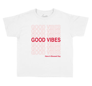kids tees designed to match the retro Jordan 9 gym red sneakers