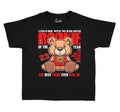 Kids Jordan retro 4 red thunder  shirt to match perfect Thunder 4s
